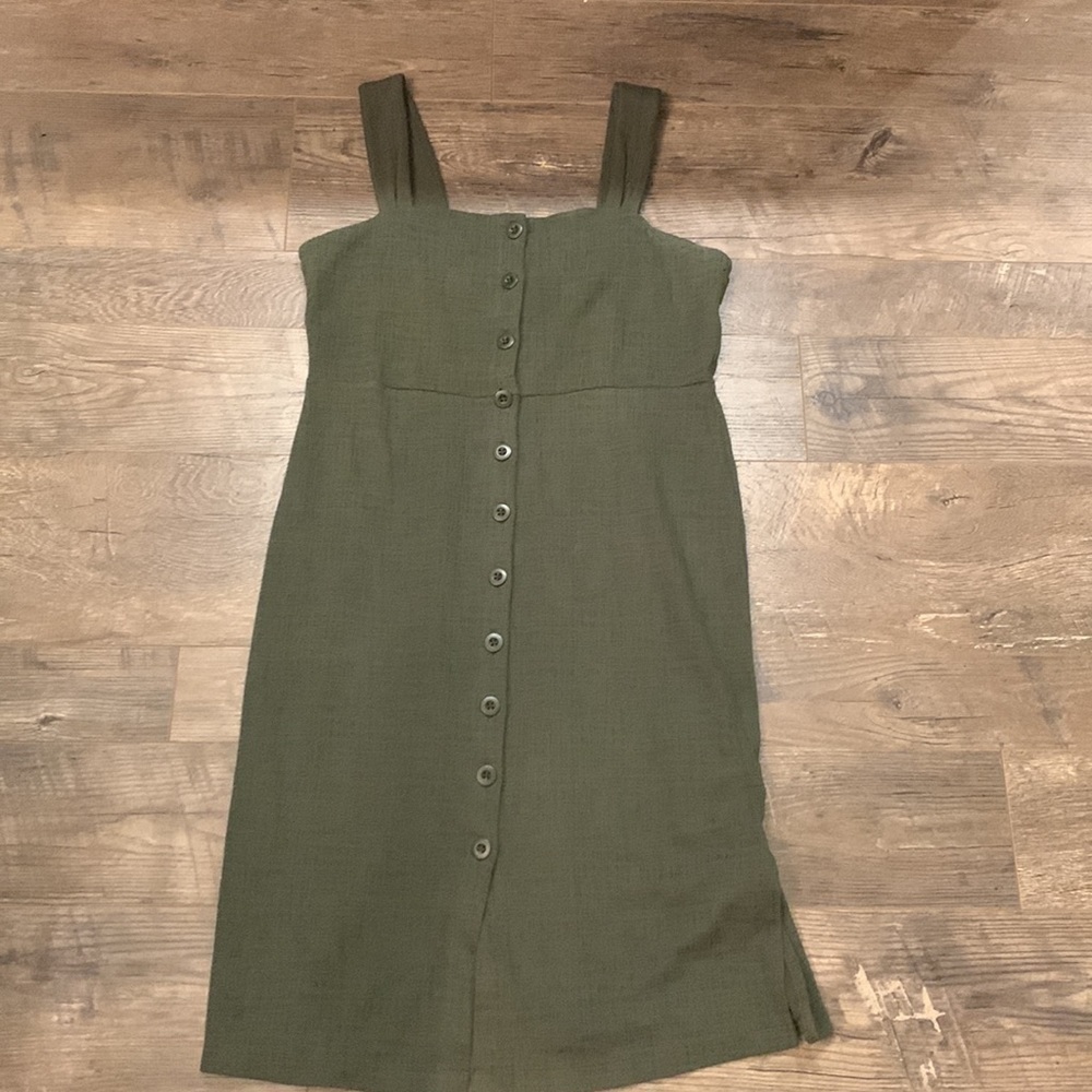 Madewell Texture And Thread Button Front Tank Dre… - image 3